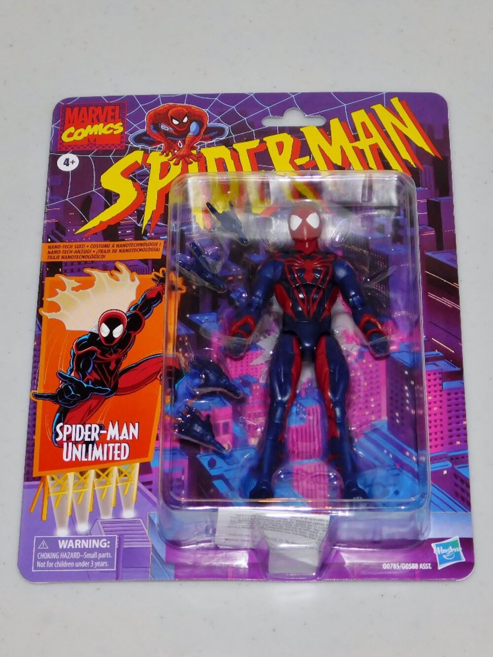 2025 Hasbro Marvel Legends Retro Carded 6" Spider-Man Unlimited Figure MOC New